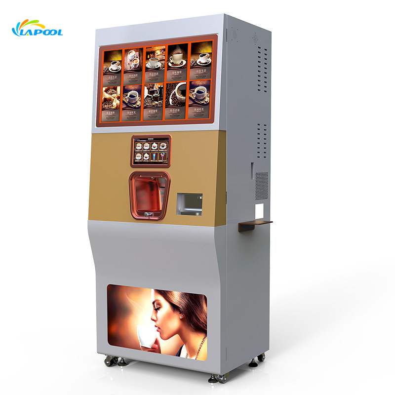 Wholesale Luxury Germany Italian Automatic Coffee Maker Dispenser Coin Operated Vending Machine