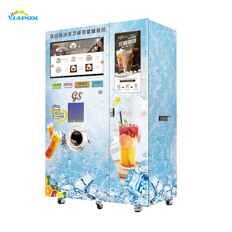 High Quality Coin Operated Drink Vendo Automatic Bean To Cup Automatic Coffee Maker Machine For Shop