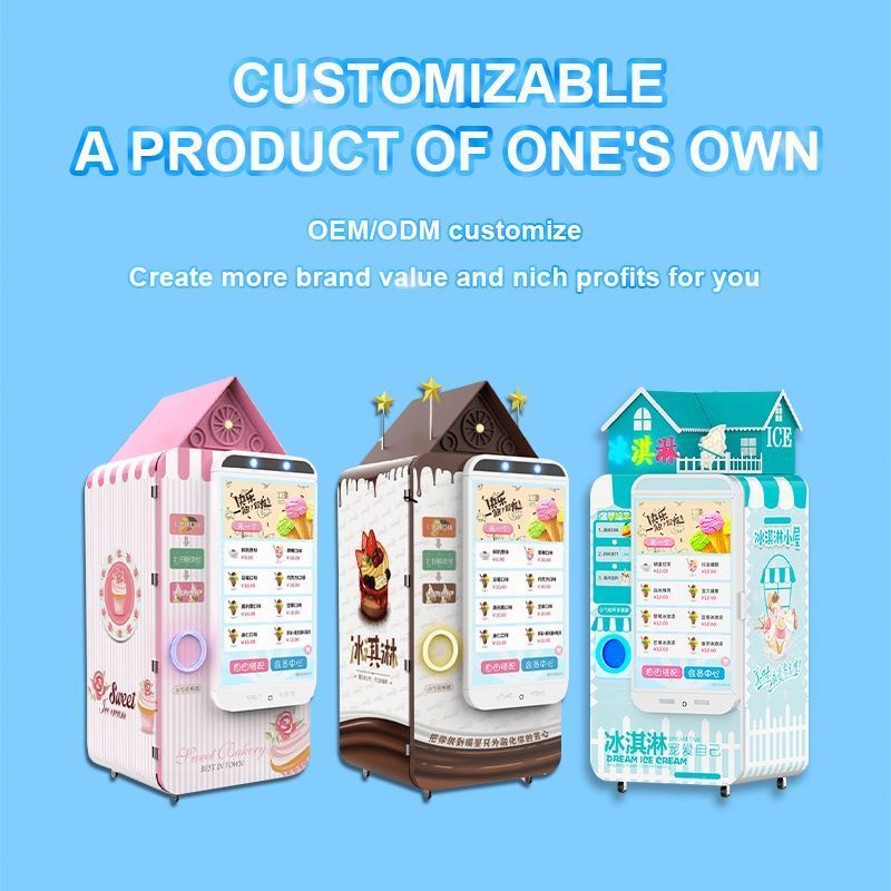 China Factory Easy Operate Gelato Making Equipment Ice Cream Maker Vending Machine