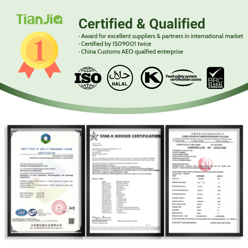 Tianjia high quality Manufacturers Supply Food Additives sweeteners neotame powder