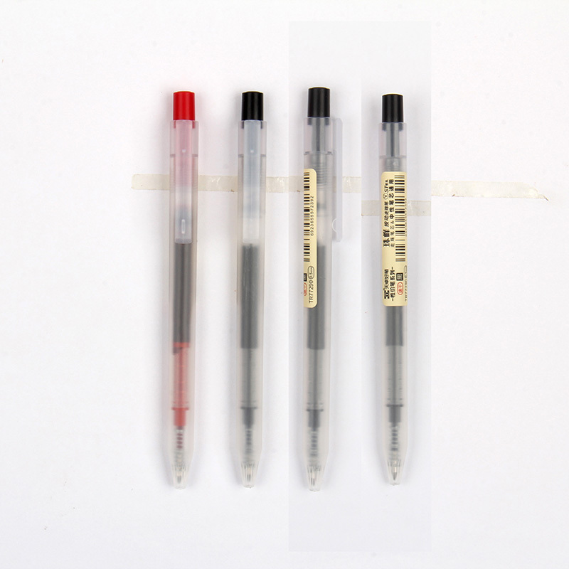 New Fashion Straight Liquid Roller Gel Pen 0.5MM 0.7MM Black Quick-drying pen roller ballpen