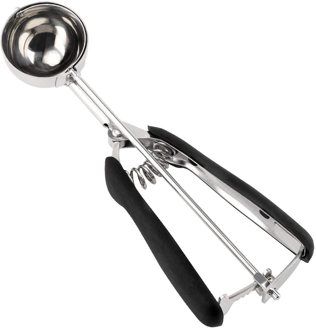 Ice Cream Scoop 304 Stainless Steel Ice Cream Scooper with Trigger Release Cookie Scoop Set for Baking Cookie Dough Scoop