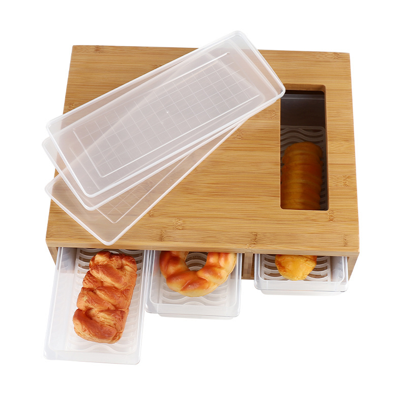 Custom Bamboo Cutting Boards with Stackable Containers for Kitchen Large Multifunctional Chopping Boards Set