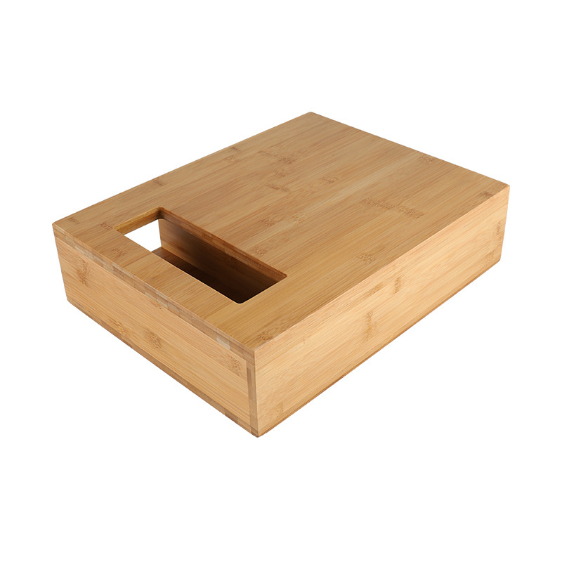 Custom Bamboo Cutting Boards with Stackable Containers for Kitchen Large Multifunctional Chopping Boards Set