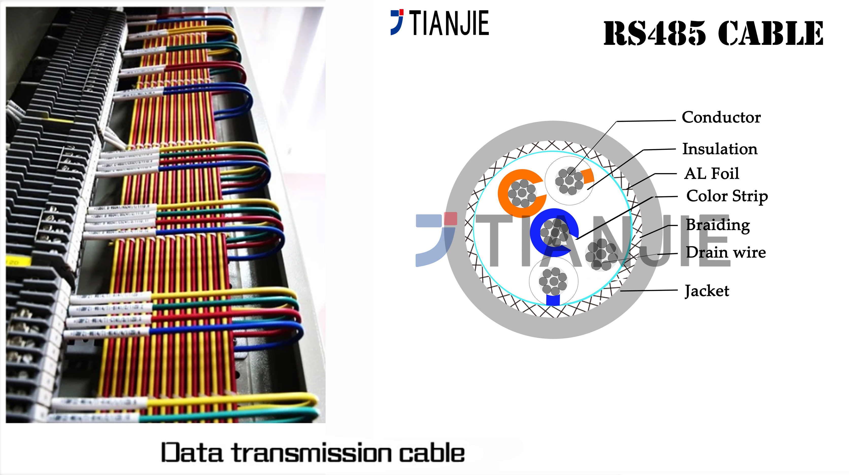 #3106A/3107A/3108A/3109A Belden Equivalent Cable RS485 Instrument Cable  2P/3P/4Pair twisted cable industrial cable