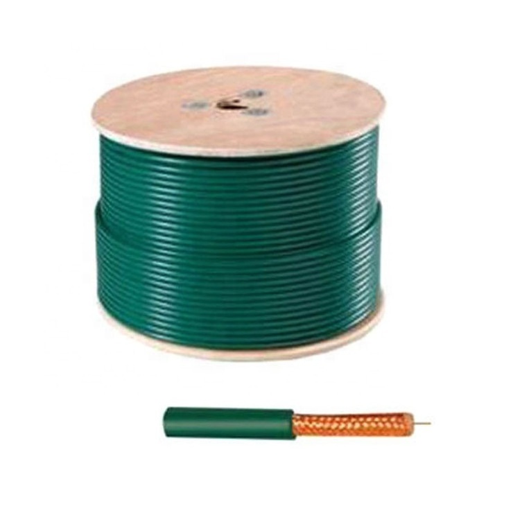 TIANJIE-AWG18 CCS/BC Quad Shielded RG6 FPE Insulation 305m or 1000ft Coaxial Cable for CCTV CATV