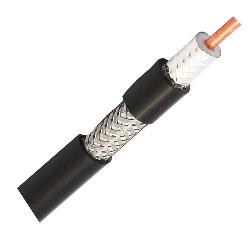 TIANJIE-AWG18 CCS/BC Quad Shielded RG6 FPE Insulation 305m or 1000ft Coaxial Cable for CCTV CATV