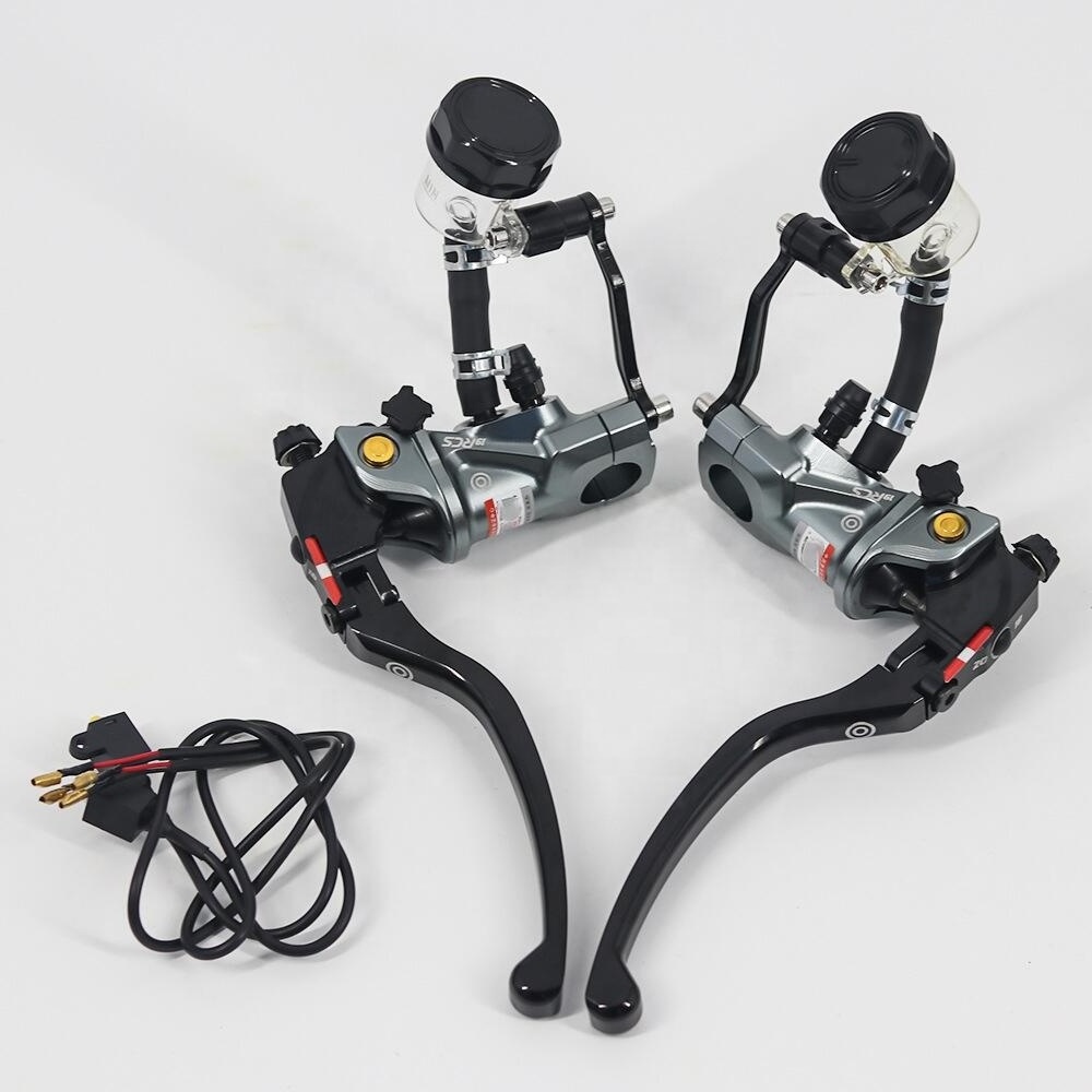 19RCS 7/8'' 22mm Motorcycle Handlebar Lever Master Cylinder Levers Hydraulic Brake Pump Clutch Handle Reservoir Set for  bike