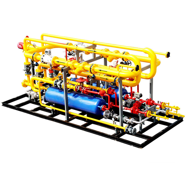 Factory Professional High Pressure Reducing Valve Metering Station Gas Pressure Regulating Cng Regulator With Flowmeter