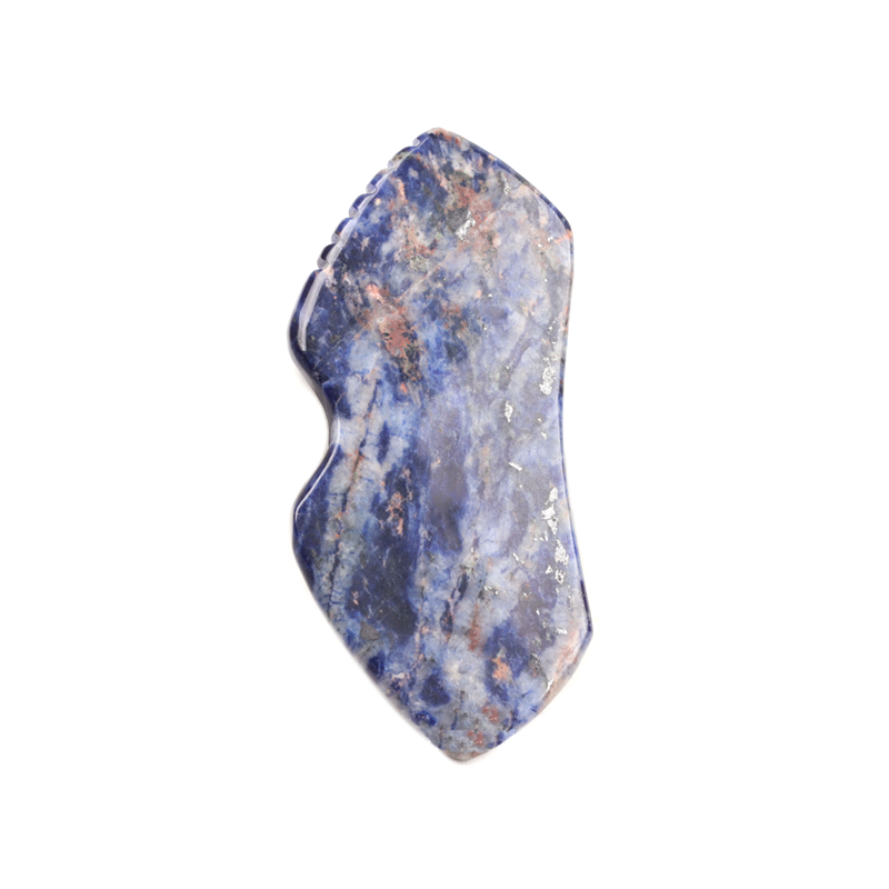 High Quality Lapis Lazuli Gua Sha Face Tool Natural Stone Guasha Scraping Massage Tools for Face Spa