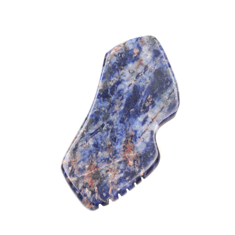 High Quality Lapis Lazuli Gua Sha Face Tool Natural Stone Guasha Scraping Massage Tools for Face Spa