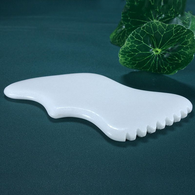 White Jade Lymphatic Drainage Tool Gua Sha Tools For Body Therapy Massage Anti Cellulite Massage Tool Lymphatic GuaSha