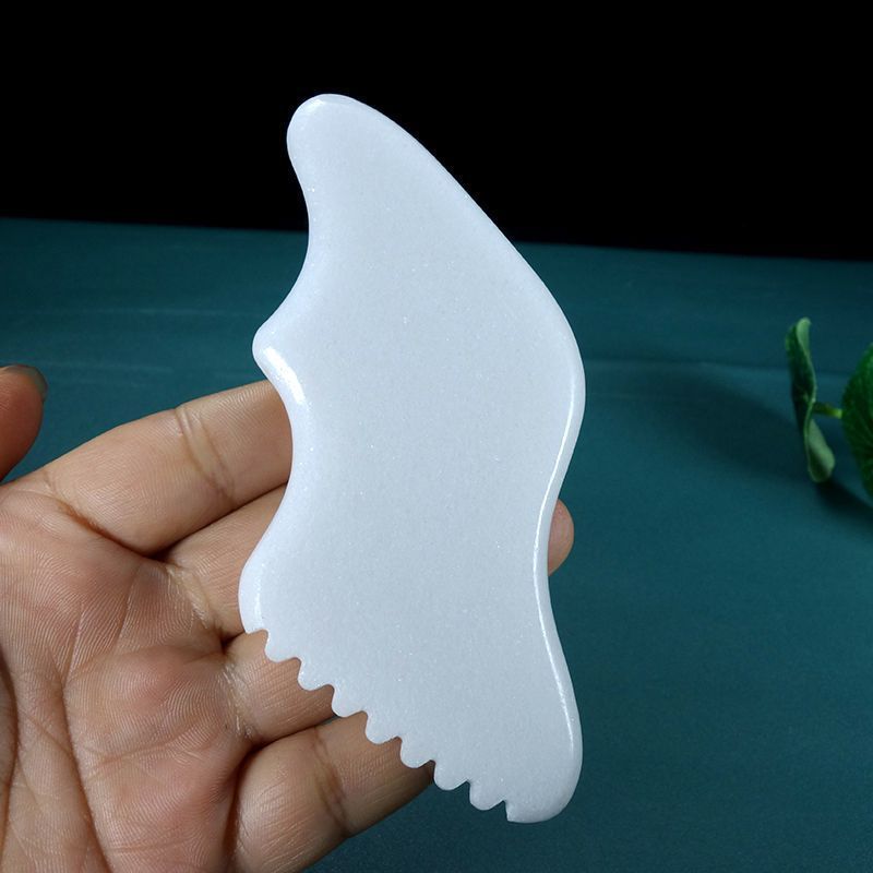 White Jade Lymphatic Drainage Tool Gua Sha Tools For Body Therapy Massage Anti Cellulite Massage Tool Lymphatic GuaSha