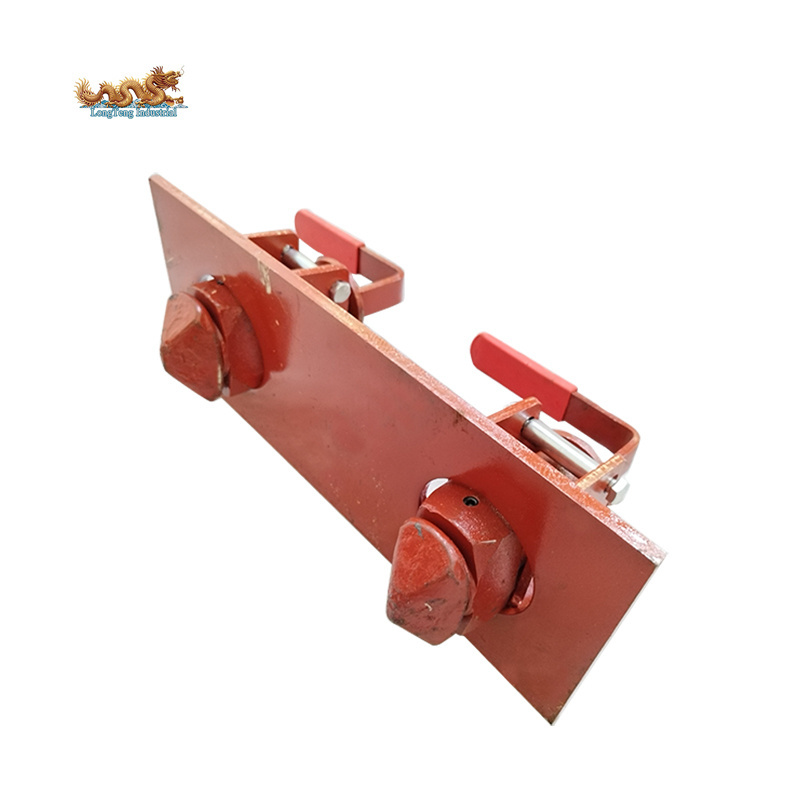 Double Container Trailer Flatbed Elevating Chasis Twist Lock For Container