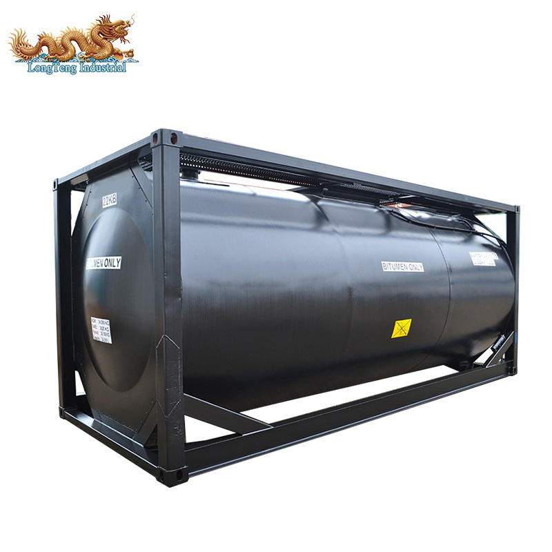 ISO ASME Standard 20ft Heated Bitumen Storage Tank Container with Electric Heating System