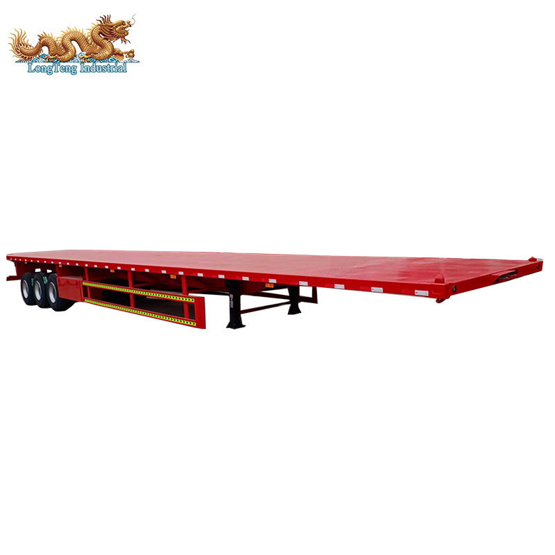 LT Container Chassis Three 3 Axles 40ft Flatbed Semi Trailer