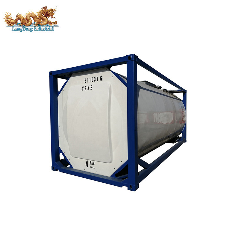 UN T3 ASME Standard Food Grade Milk Transportation SUS 316L 20ft ISO Tank Container Price