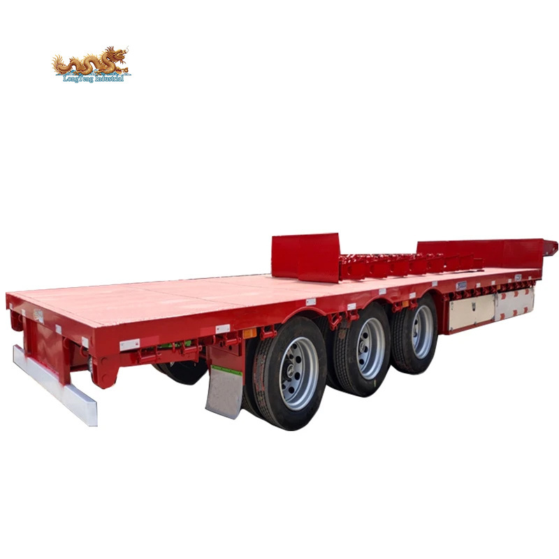 LT Container Chassis Three 3 Axles 40ft Flatbed Semi Trailer