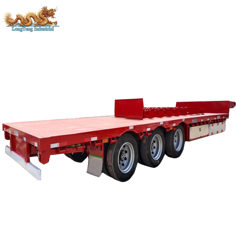 LT Container Chassis Three 3 Axles 40ft Flatbed Semi Trailer