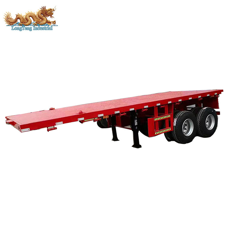 LT Container Chassis Three 3 Axles 40ft Flatbed Semi Trailer