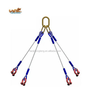 DNV 2.7-1 Standard 4 Legs Steel Wire Rope Offshore Lifting Sling for Different Kinds of Offshore Container