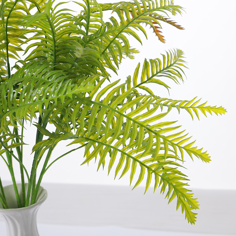 Popular Artificial Flower Plant Plastic Fern Leaves Persian Grass Spray For Decorative Flower