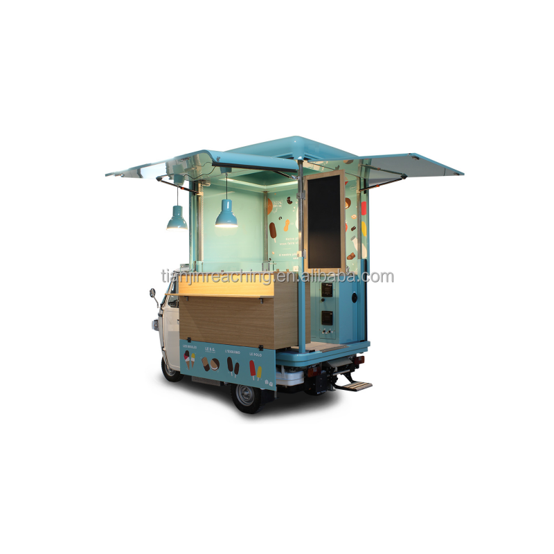 3 Wheels Electric Food Cart Tuk Tuk for Sale Ice Cream Taco Cart Pizza Coffee Truck Hot Dog Vending Cart Electric Food Tricycle