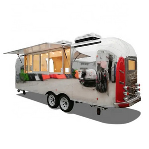 Food Track Mobile Kitchen Catering Trailer Tea Bar Coffee Truck Airstream Fast Food Trailer