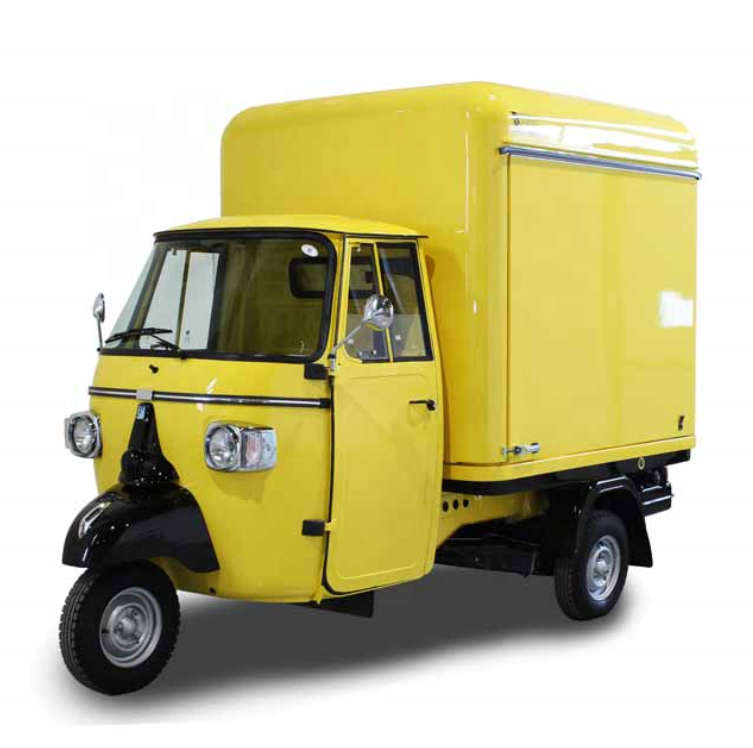 Hot selling 2024 Food Carts Hot Dog Stand Ice Cream Truck Electric Food Cart Tricycle Ape Food Truck Pizza Truck for Sale