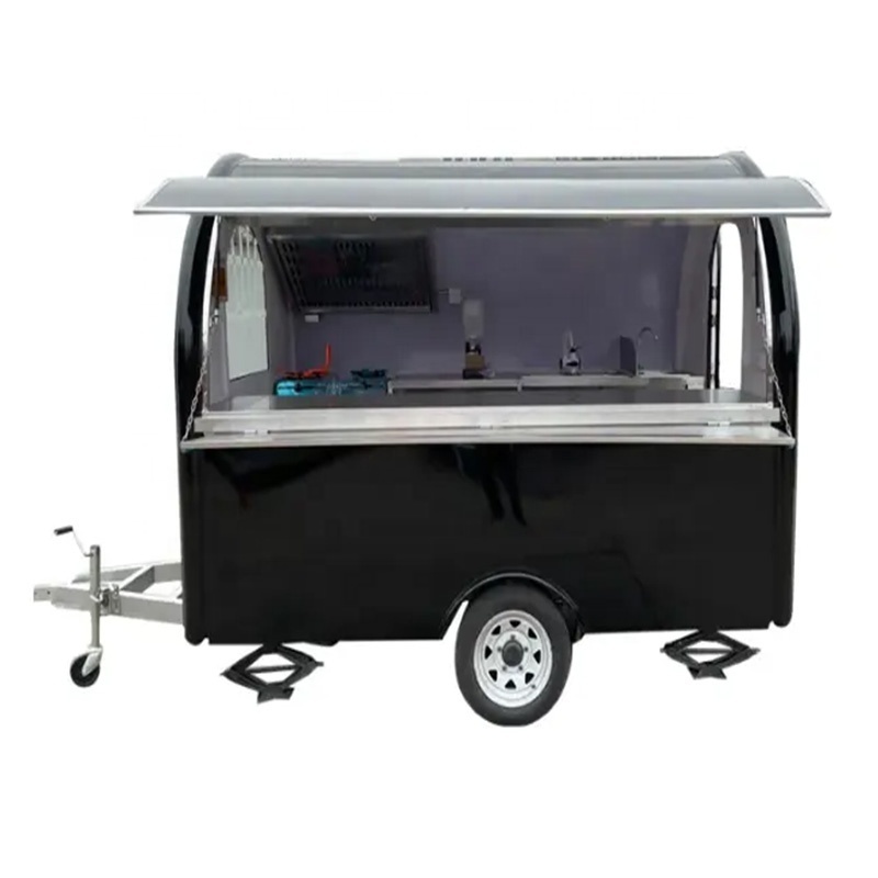 2023 New Design Fast Food Trailer in China/ Outdoor Hot Dog Snack Camper Cart/ Hamburger Pizza Ice Cream Camping Truck