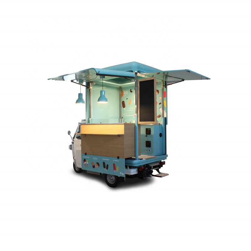 3 Wheels Electric Food Cart Tuk Tuk for Sale Ice Cream Taco Cart Pizza Coffee Truck Hot Dog Vending Cart Electric Food Tricycle