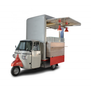 Electric 3 Wheels Ape Street Beer Bar Cart Mobile Tricycle Food Cart Pizza Truck With Fully Equipped Tuk Tuk Bar