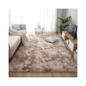 2024 Best Selling Luxury Viscose Rug for Home Decoration Soft Pile Rug  Anti Slip Handloom Plush Area Rug