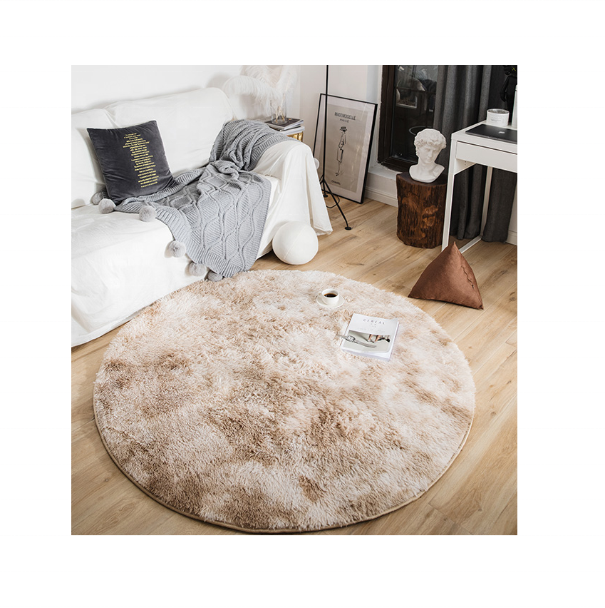 2024 Best Selling Luxury Viscose Rug for Home Decoration Soft Pile Rug  Anti Slip Handloom Plush Area Rug