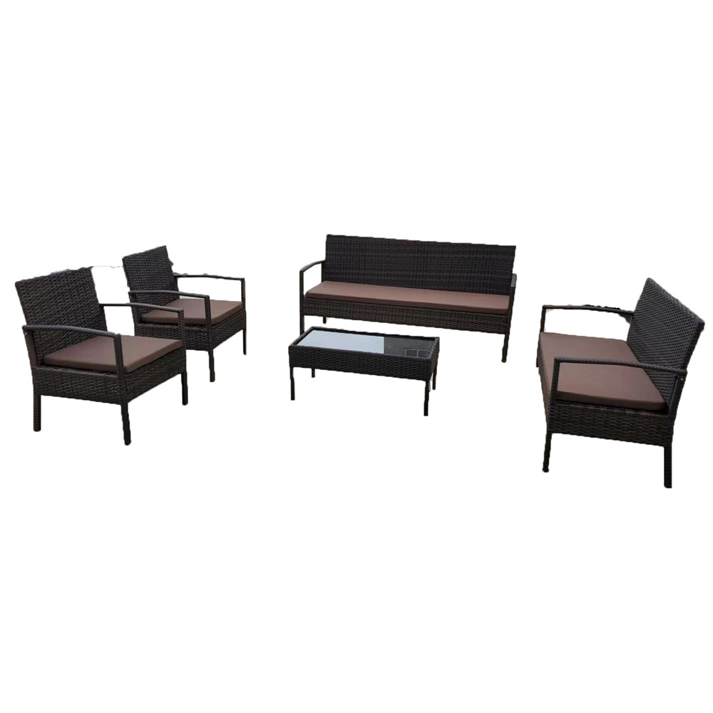 4 piece outdoor patio dining sofa set