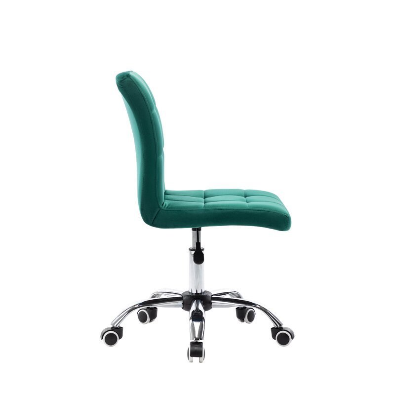 Modern simple design luxury comfy dark green velvet office desk task chair