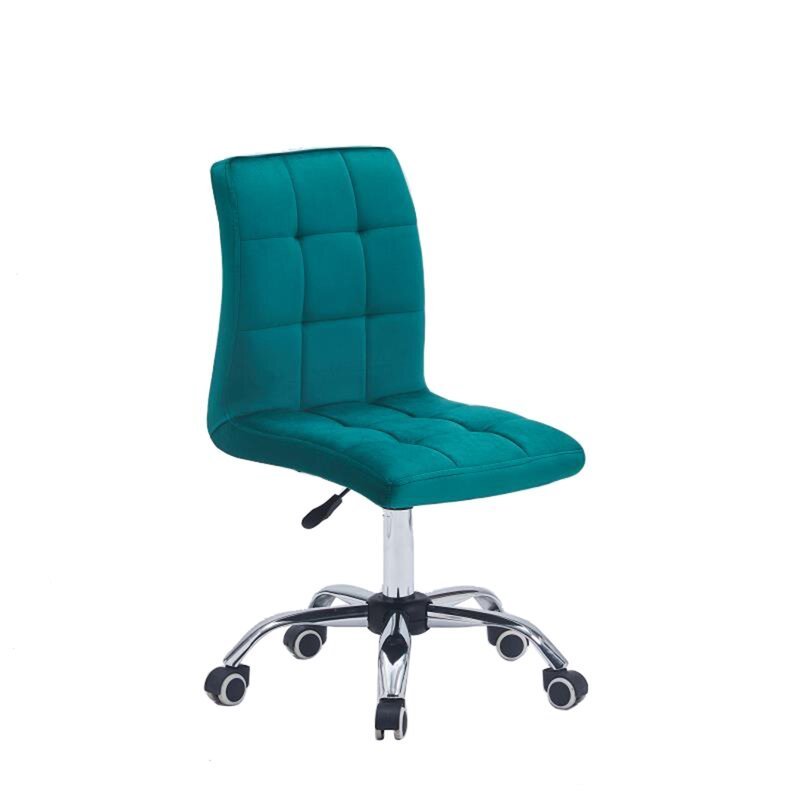 Modern simple design luxury comfy dark green velvet office desk task chair