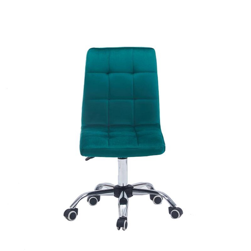 Modern simple design luxury comfy dark green velvet office desk task chair