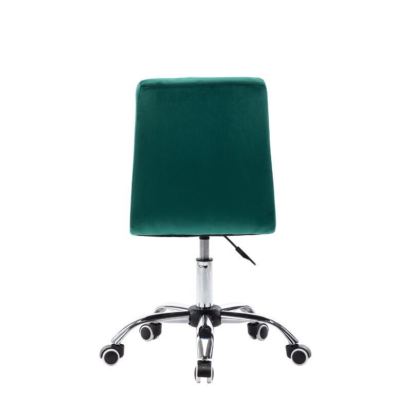 Modern simple design luxury comfy dark green velvet office desk task chair