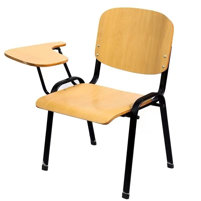 Factory University College Student Desk Chair Adjustable Bench College Table School Chair with Writing Board Modern School Sets