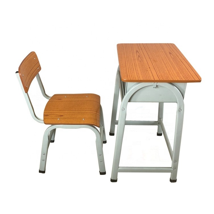 school furniture student desk and chair nordic single Primary School Children Study Tables And Chairs