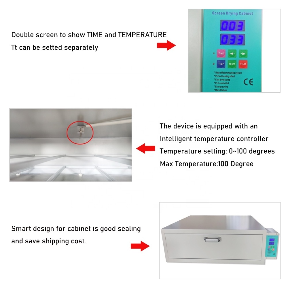 2 Trayers Screen Printing Drying Cabinet