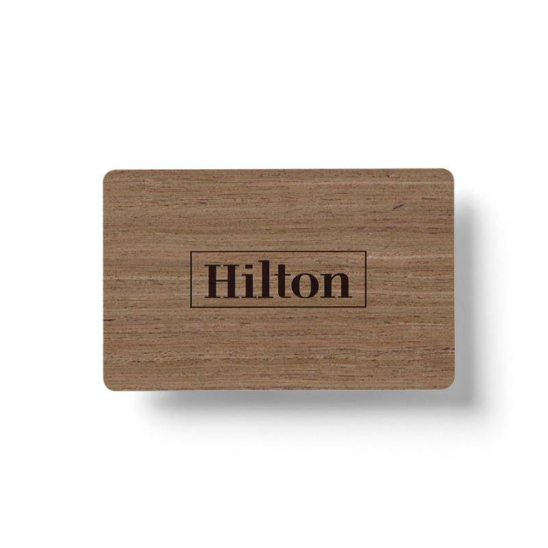 Good Quality Wooden Card Bamboo Maple Cherry Durable RFID Business Card NFC Wooden Card with Smart Chip