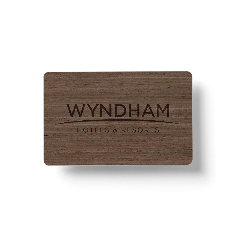 Good Quality Wooden Card Bamboo Maple Cherry Durable RFID Business Card NFC Wooden Card with Smart Chip