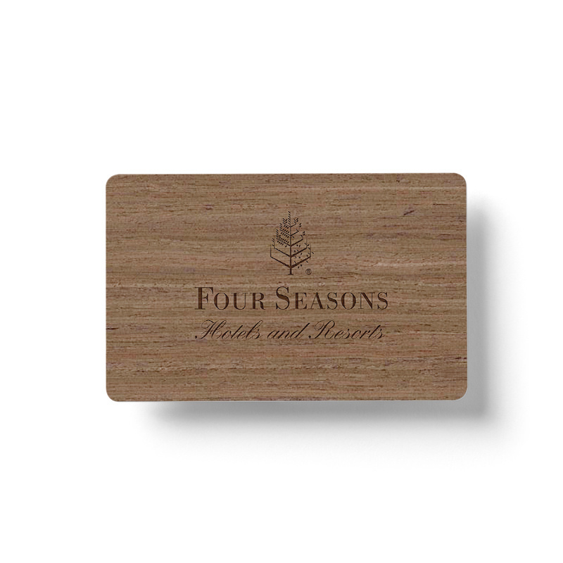 Good Quality Wooden Card Bamboo Maple Cherry Durable RFID Business Card NFC Wooden Card with Smart Chip