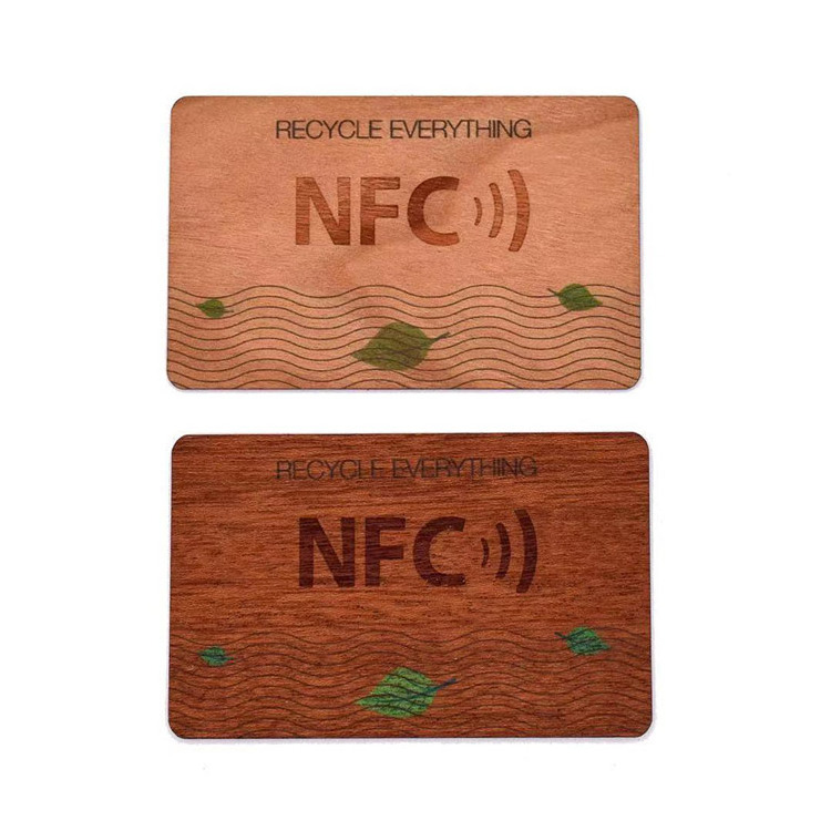 Printing Blank Custom Pattern Logo Recyclable Biodegradable NFC Wood Business Card RFID Wooden Hotel Key Cards