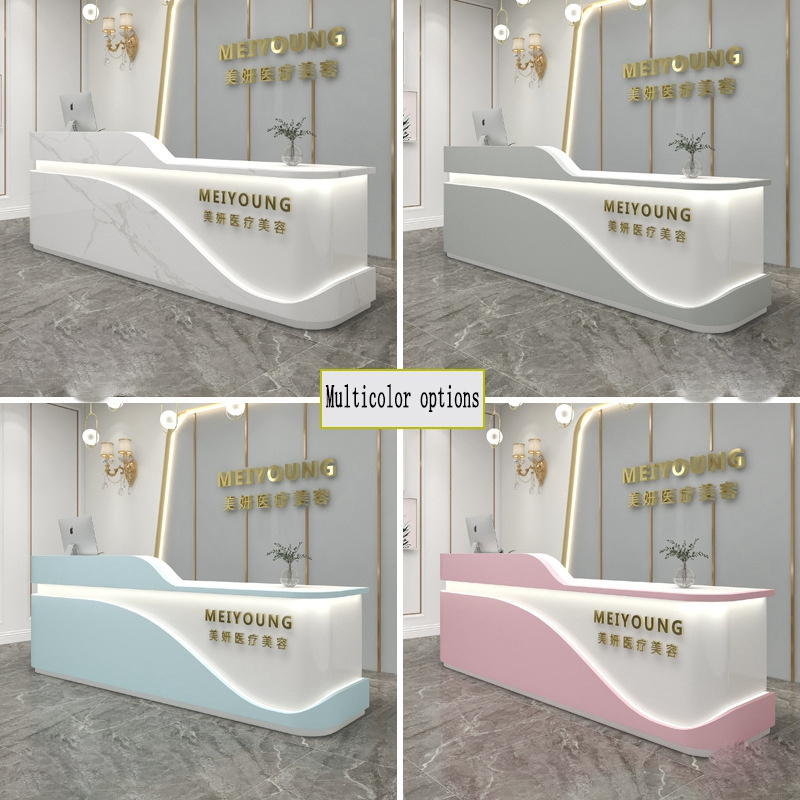 Special Hot Selling E1 Cheap Modern Hotel Reception desks commercial furniture Office Furniture Front desk counter table Cashier