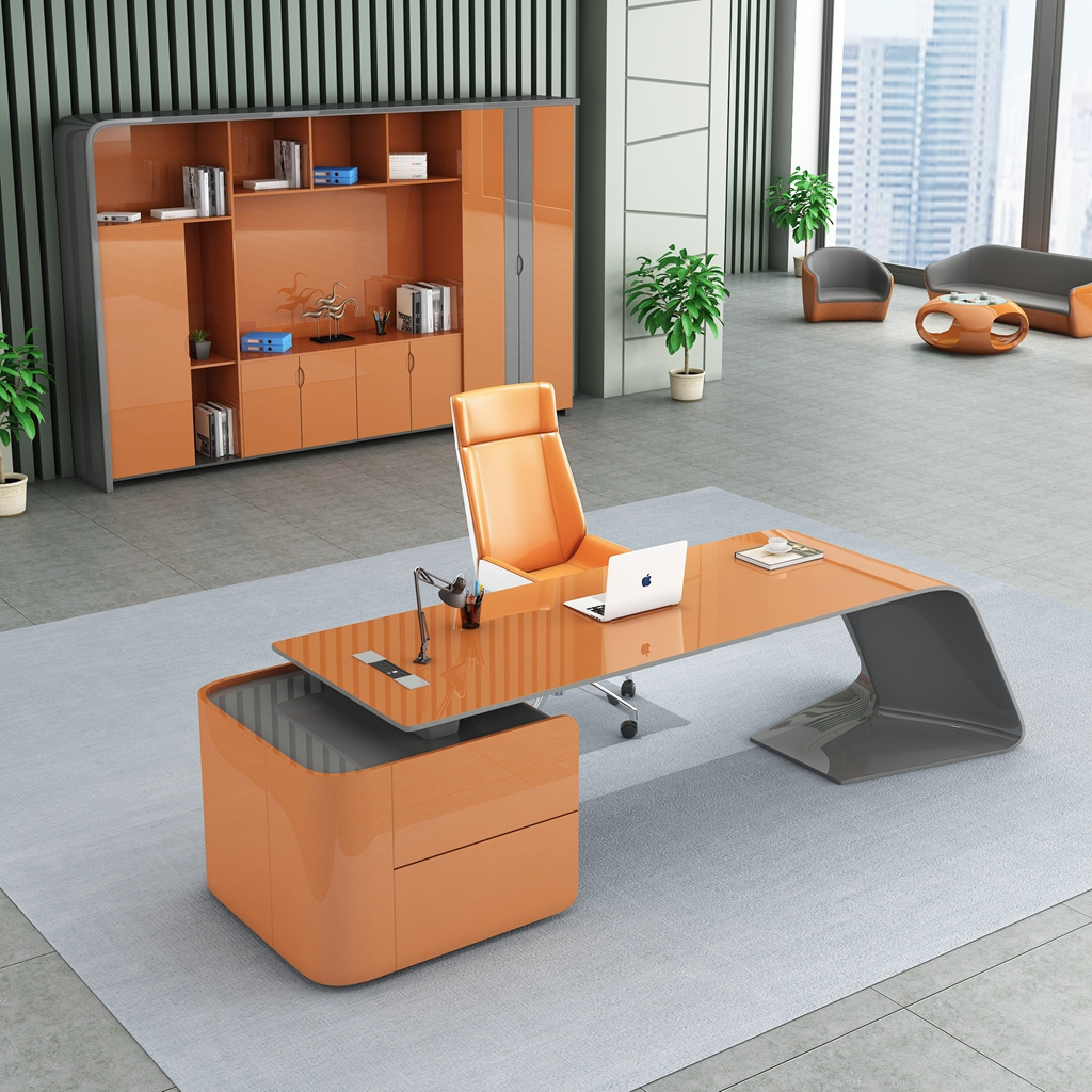 luxury executive office table schreibtisch boss office desk chair escritorios de oficina table bureau travail office furniture