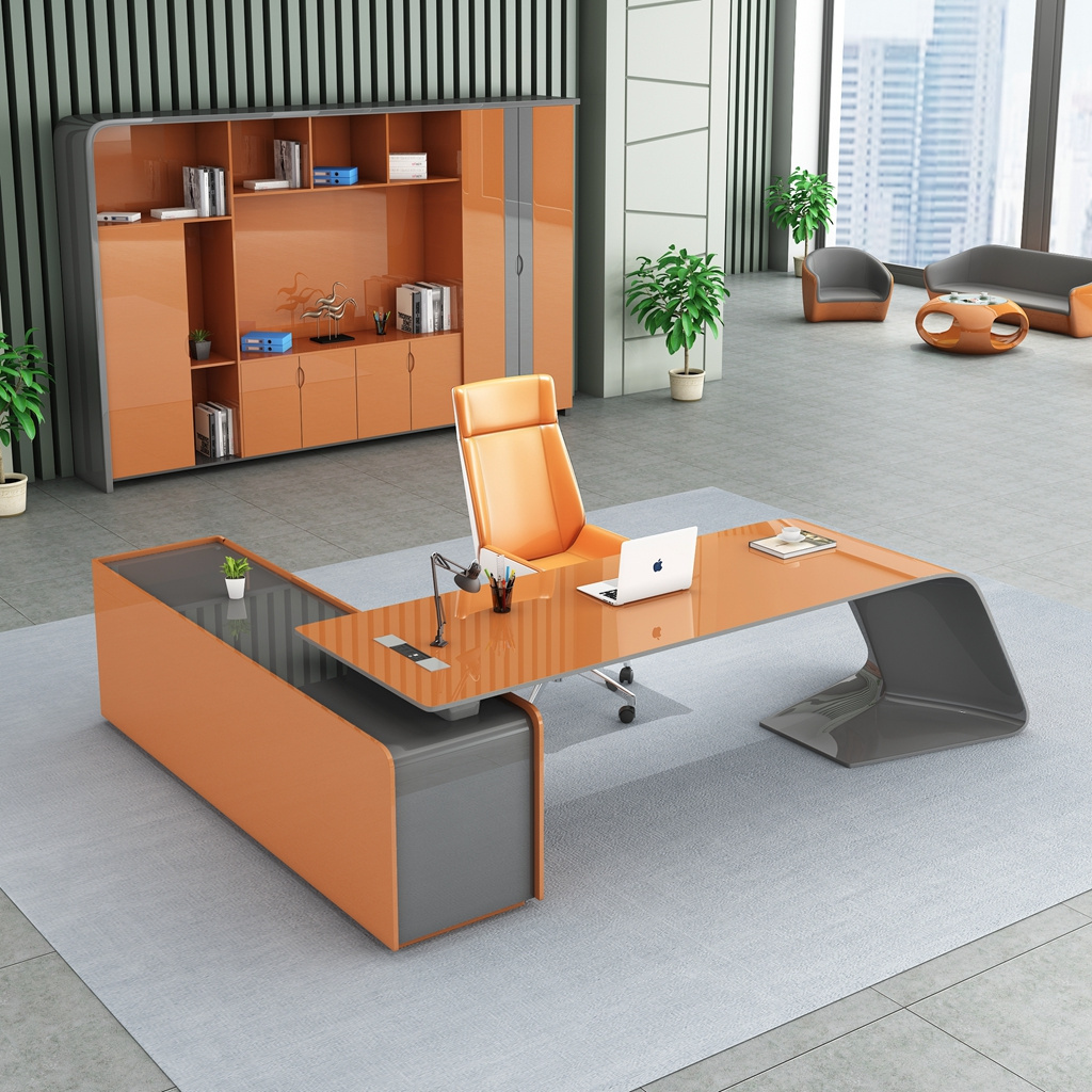 luxury executive office table schreibtisch boss office desk chair escritorios de oficina table bureau travail office furniture