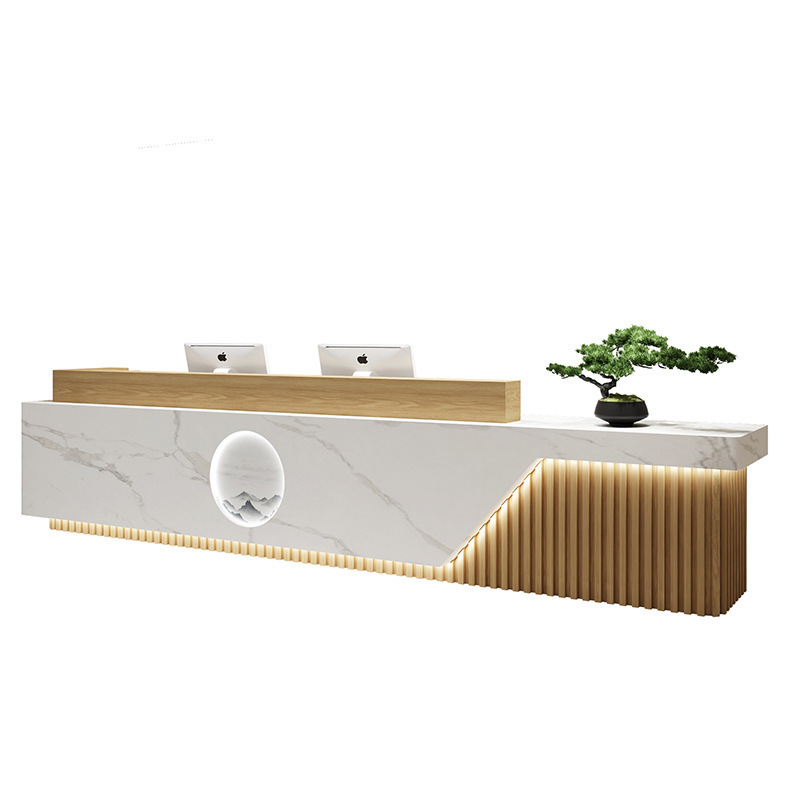 small reception desk modern commercial office furniture hotel Lobby front desk reception counter beauty salon bar reception desk